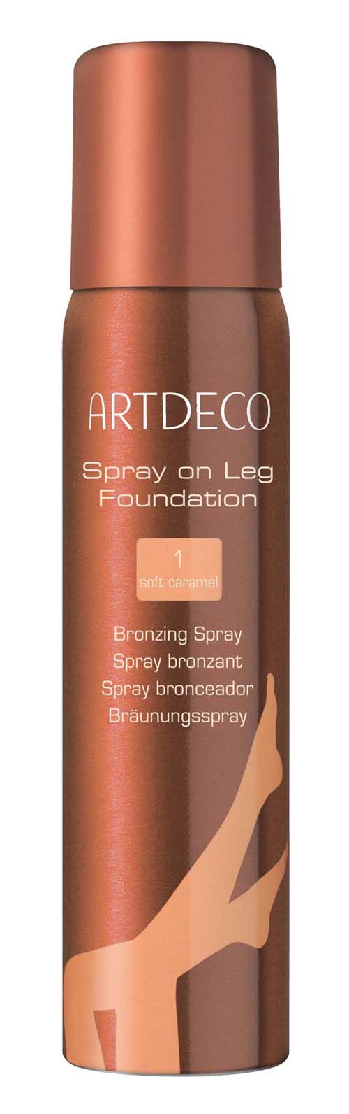 Artdeco spray on leg foundation soft caramel